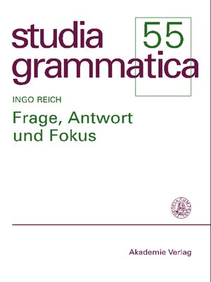 cover image of Frage, Antwort und Fokus